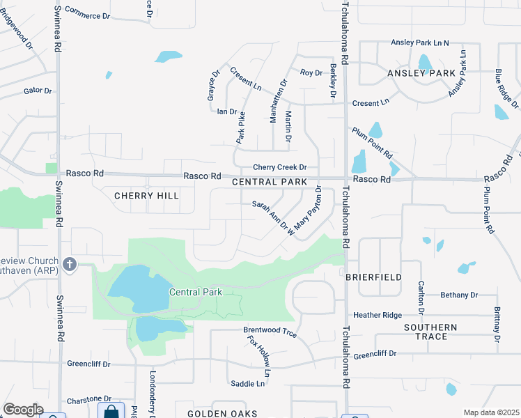 map of restaurants, bars, coffee shops, grocery stores, and more near 1701 Sarah Ann Drive West in Southaven
