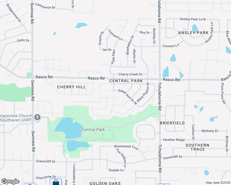 map of restaurants, bars, coffee shops, grocery stores, and more near 1623 Sarah Ann Cove in Southaven