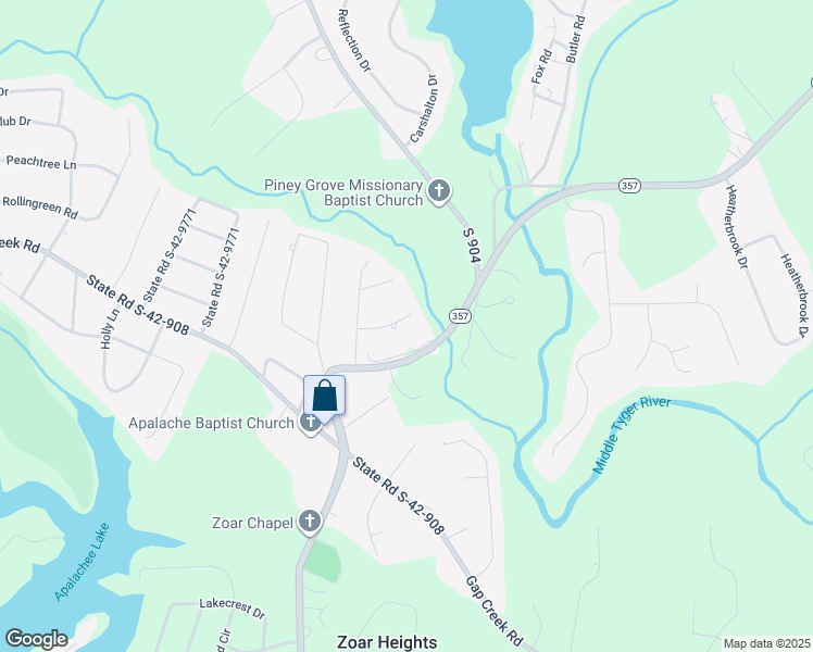 map of restaurants, bars, coffee shops, grocery stores, and more near 420 Ruby Ridge Tr in Lyman