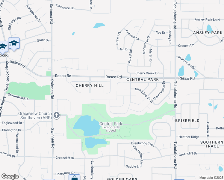 map of restaurants, bars, coffee shops, grocery stores, and more near 7890 Hemlock Drive in Southaven