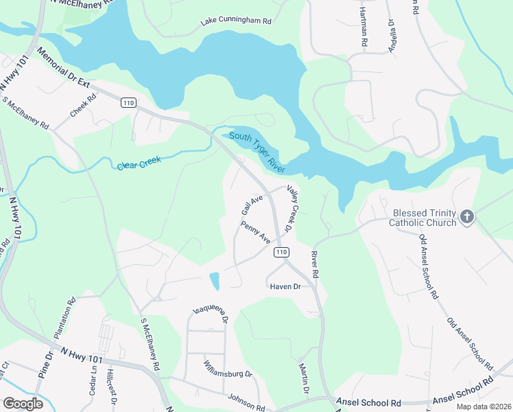 map of restaurants, bars, coffee shops, grocery stores, and more near 387 Gail Avenue in Greer