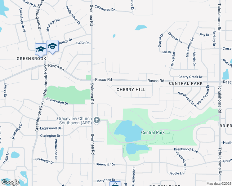 map of restaurants, bars, coffee shops, grocery stores, and more near 7898 Mayhaw Cove in Southaven