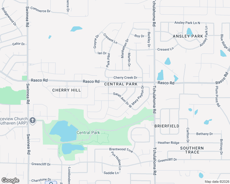 map of restaurants, bars, coffee shops, grocery stores, and more near 1688 Sarah Ann Drive West in Southaven