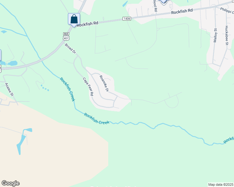map of restaurants, bars, coffee shops, grocery stores, and more near 161 Lumber Street in Raeford