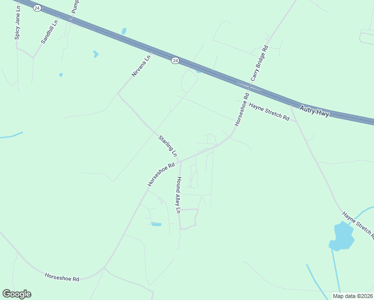 map of restaurants, bars, coffee shops, grocery stores, and more near 454-530 Horseshoe Road in Autryville