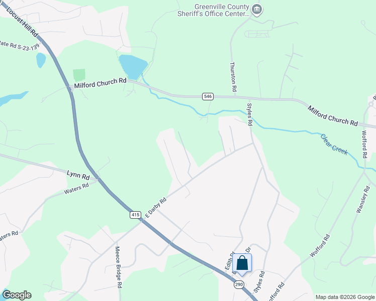 map of restaurants, bars, coffee shops, grocery stores, and more near 118 Darby Place in Taylors