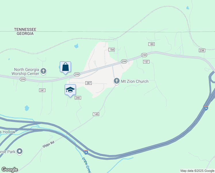 map of restaurants, bars, coffee shops, grocery stores, and more near 6397 Slygo Road in Trenton