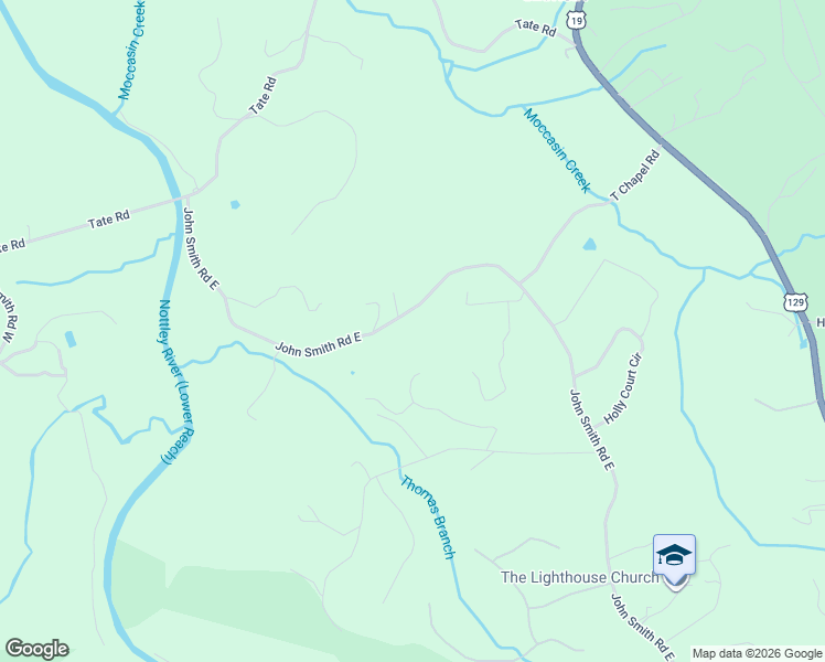 map of restaurants, bars, coffee shops, grocery stores, and more near 6905 Ellen Drive in Blairsville