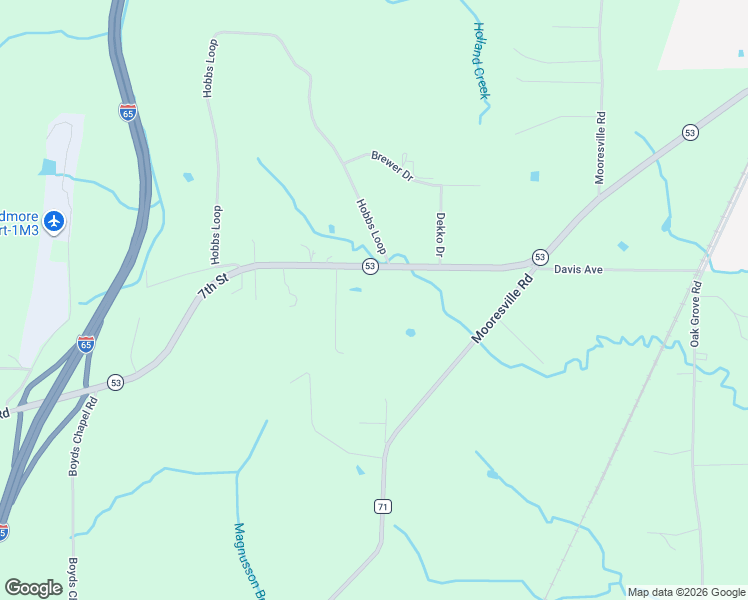 map of restaurants, bars, coffee shops, grocery stores, and more near 24994 7th Street in Ardmore