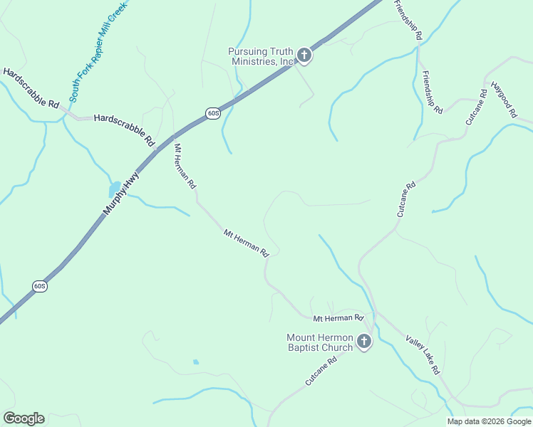 map of restaurants, bars, coffee shops, grocery stores, and more near Crabapple Lane in Mineral Bluff