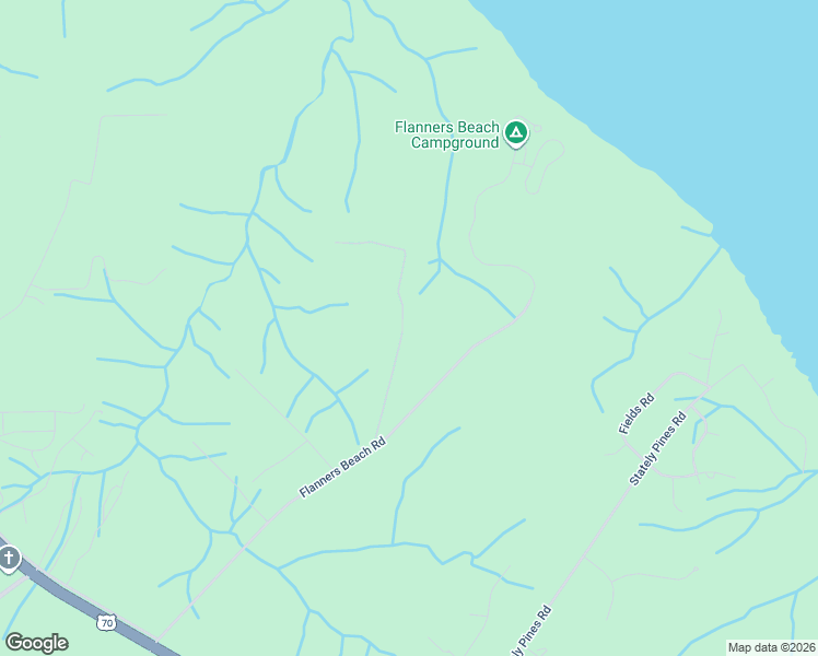 map of restaurants, bars, coffee shops, grocery stores, and more near 200 Otter Creek Road in New Bern