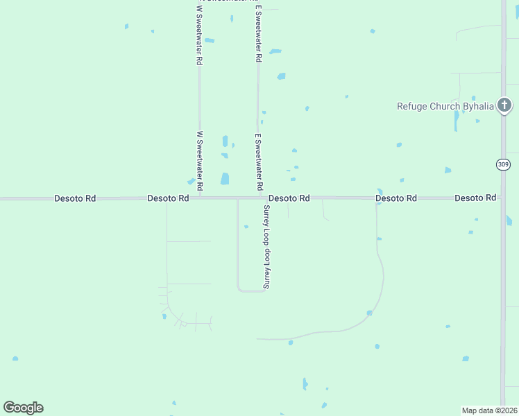map of restaurants, bars, coffee shops, grocery stores, and more near 553 Desoto Road in Byhalia