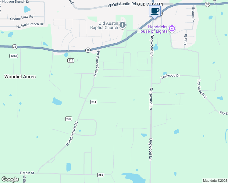 map of restaurants, bars, coffee shops, grocery stores, and more near 161 Charles Drive in Cabot