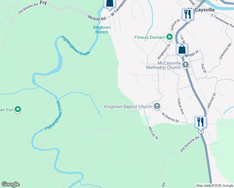 map of restaurants, bars, coffee shops, grocery stores, and more near 120 Brookhaven Lane in Blue Ridge