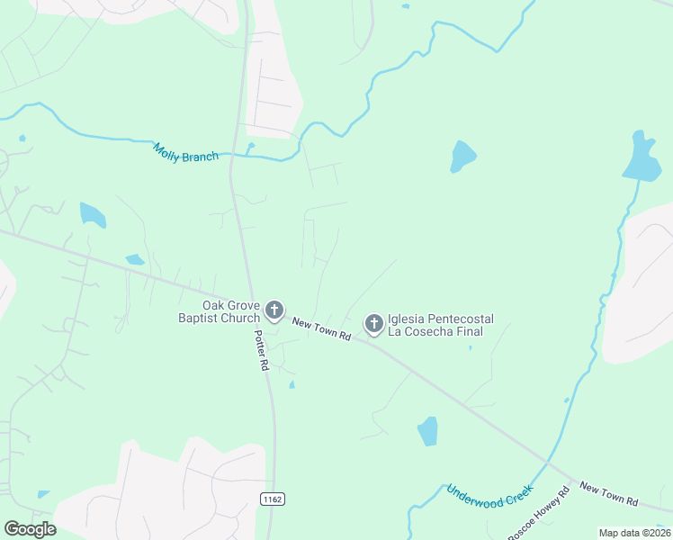 map of restaurants, bars, coffee shops, grocery stores, and more near 4004 New Town Road in Waxhaw