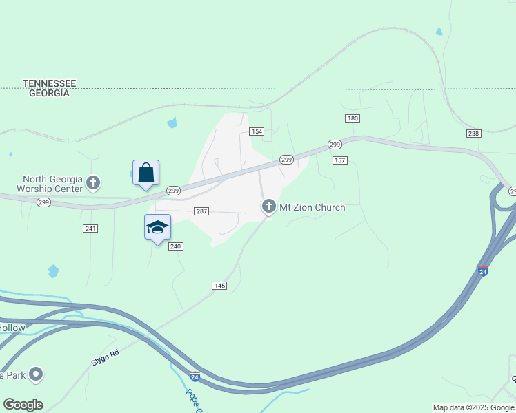 map of restaurants, bars, coffee shops, grocery stores, and more near 6397 Slygo Road in Trenton