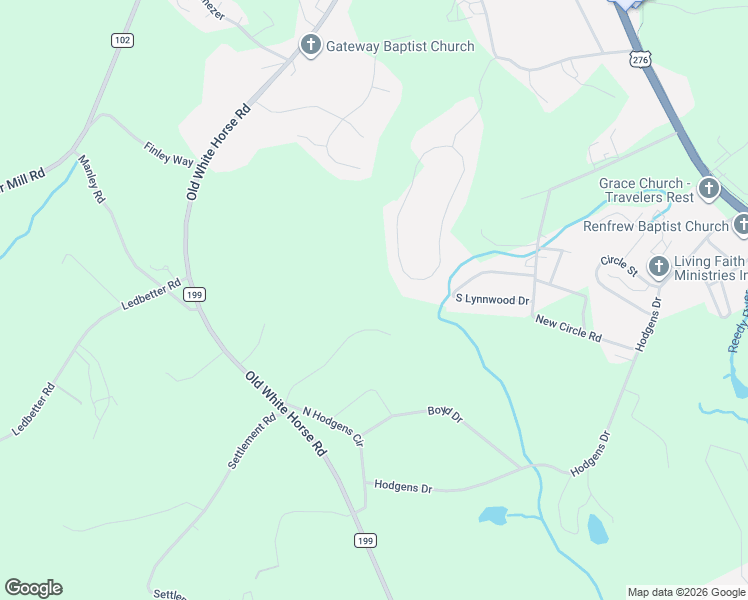 map of restaurants, bars, coffee shops, grocery stores, and more near 65 Ashley Court in Travelers Rest