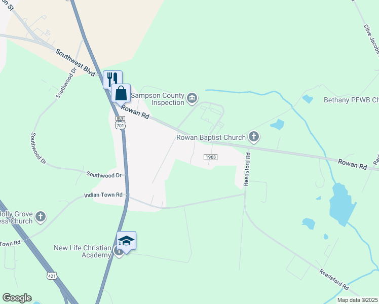 map of restaurants, bars, coffee shops, grocery stores, and more near 76 Pike Drive in Clinton