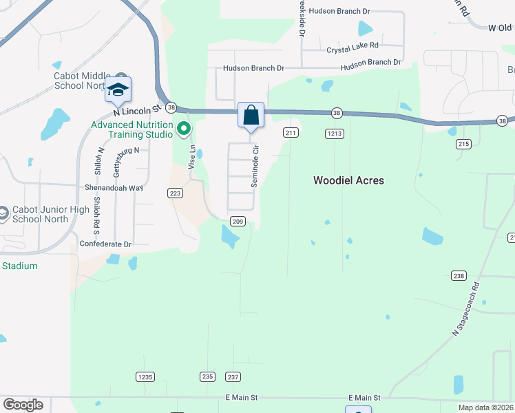 map of restaurants, bars, coffee shops, grocery stores, and more near 82 Seminole Circle in Austin