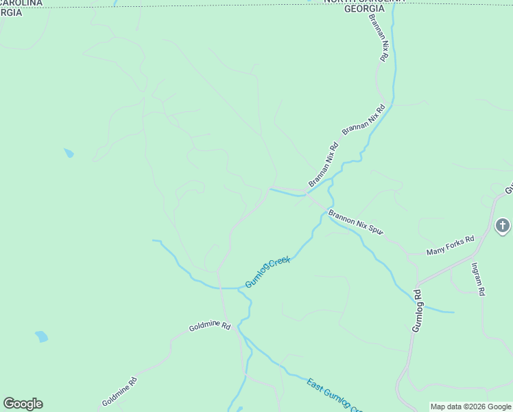 map of restaurants, bars, coffee shops, grocery stores, and more near 1042 Brannon Nix Road in Young Harris