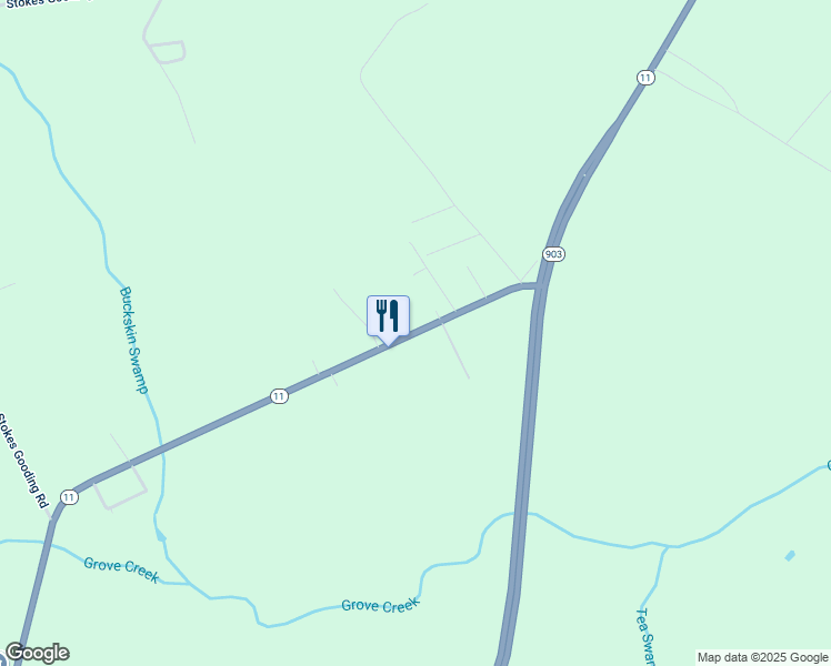 map of restaurants, bars, coffee shops, grocery stores, and more near 233 North Carolina 11 in Kenansville