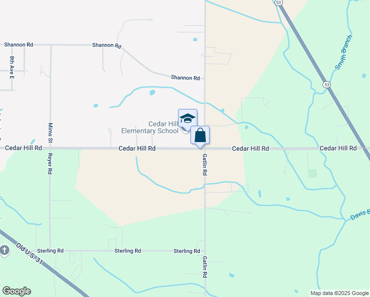 map of restaurants, bars, coffee shops, grocery stores, and more near 27905 Cedar Hill Road in Ardmore