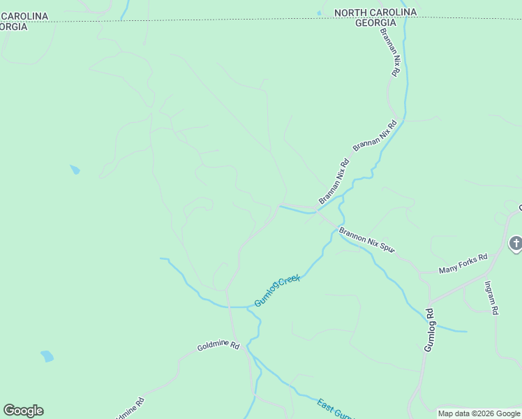 map of restaurants, bars, coffee shops, grocery stores, and more near 77 Franklin Place in Young Harris