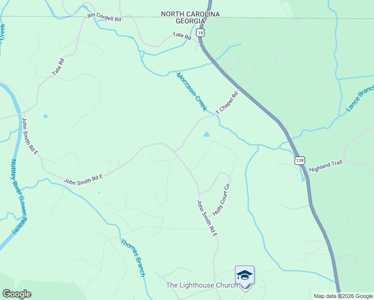 map of restaurants, bars, coffee shops, grocery stores, and more near 7024 T Chapel Road in Blairsville