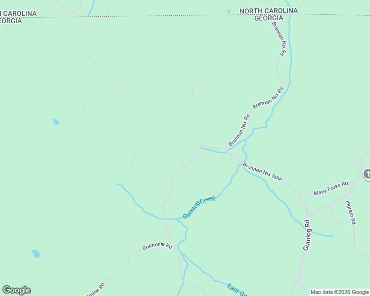 map of restaurants, bars, coffee shops, grocery stores, and more near 77 Franklin Place in Young Harris