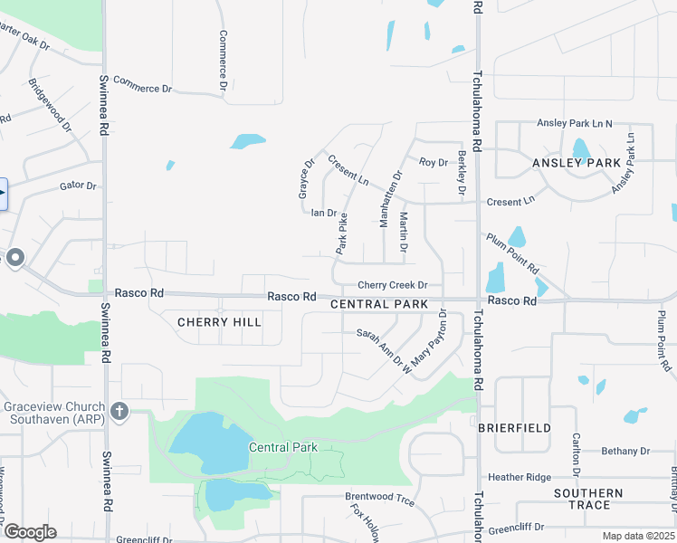 map of restaurants, bars, coffee shops, grocery stores, and more near 8068 Park Pike in Southaven