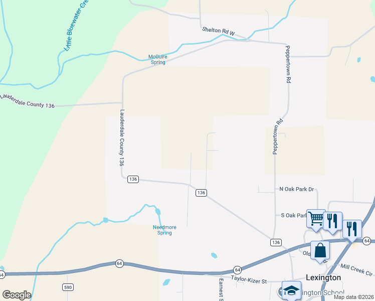 map of restaurants, bars, coffee shops, grocery stores, and more near 165 Hanson Street in Lexington