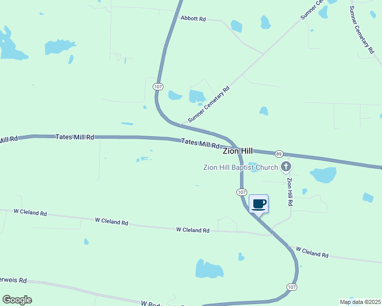 map of restaurants, bars, coffee shops, grocery stores, and more near 3909 Tates Mill Road in Cabot