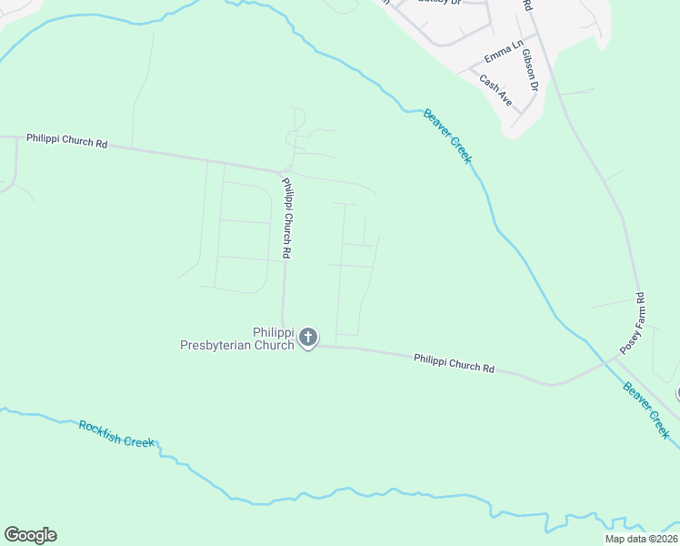map of restaurants, bars, coffee shops, grocery stores, and more near Phillipi Church Road in Raeford
