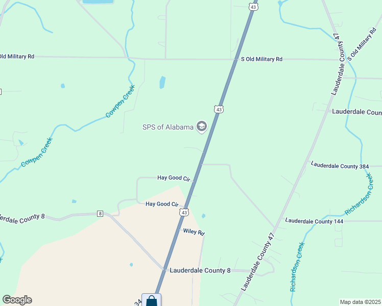 map of restaurants, bars, coffee shops, grocery stores, and more near 9225 U.S. 43 in Killen