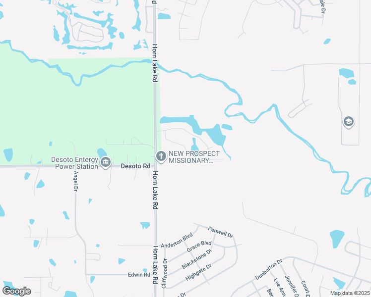 map of restaurants, bars, coffee shops, grocery stores, and more near Jordan View Drive in Southaven