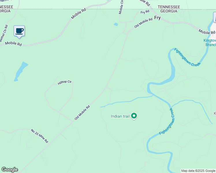 map of restaurants, bars, coffee shops, grocery stores, and more near 12 Cherokee Lane in McCaysville