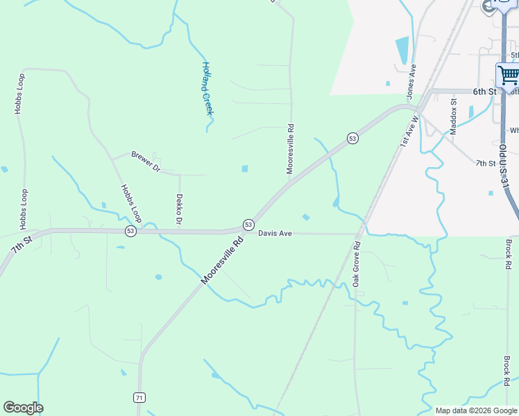 map of restaurants, bars, coffee shops, grocery stores, and more near 25434 7th Street in Ardmore