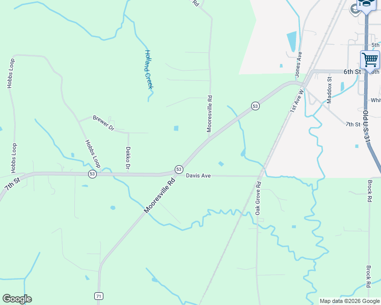 map of restaurants, bars, coffee shops, grocery stores, and more near 25434 7th Street in Ardmore
