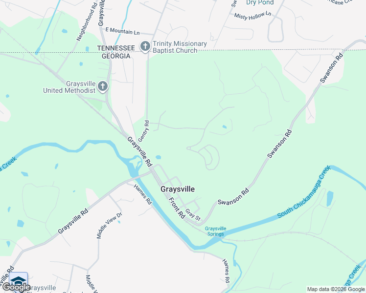 map of restaurants, bars, coffee shops, grocery stores, and more near 110 Tuscany Village Drive in Ringgold