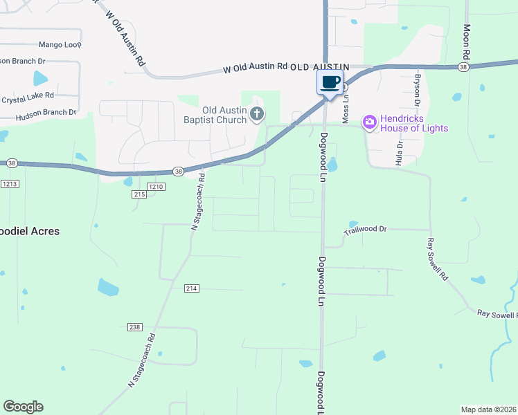 map of restaurants, bars, coffee shops, grocery stores, and more near 21 Grand Stand Drive in Austin