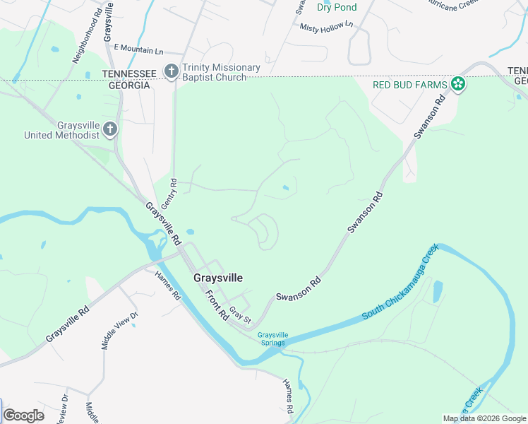 map of restaurants, bars, coffee shops, grocery stores, and more near 478 Tuscany Village Drive in Ringgold