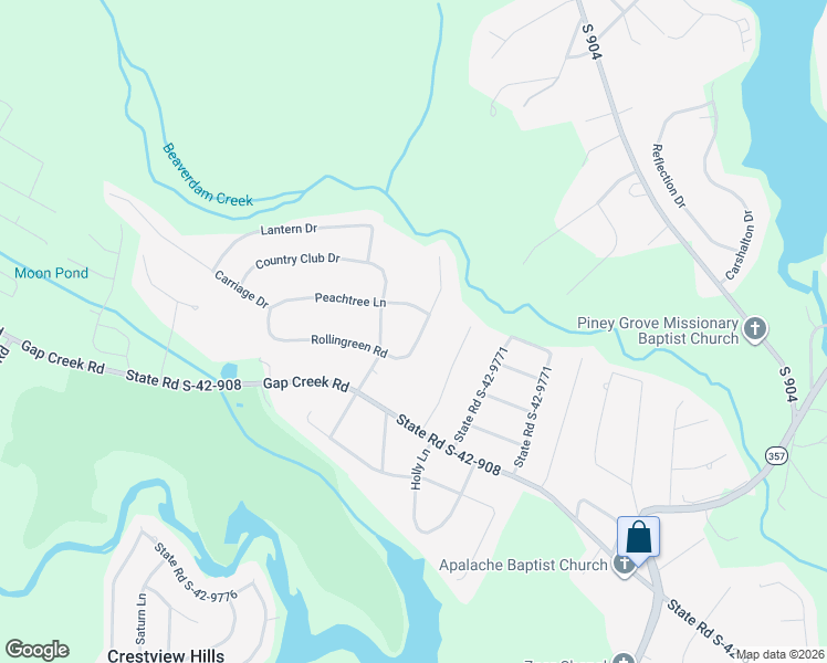 map of restaurants, bars, coffee shops, grocery stores, and more near 10 State Road S-42-9765 in Greer