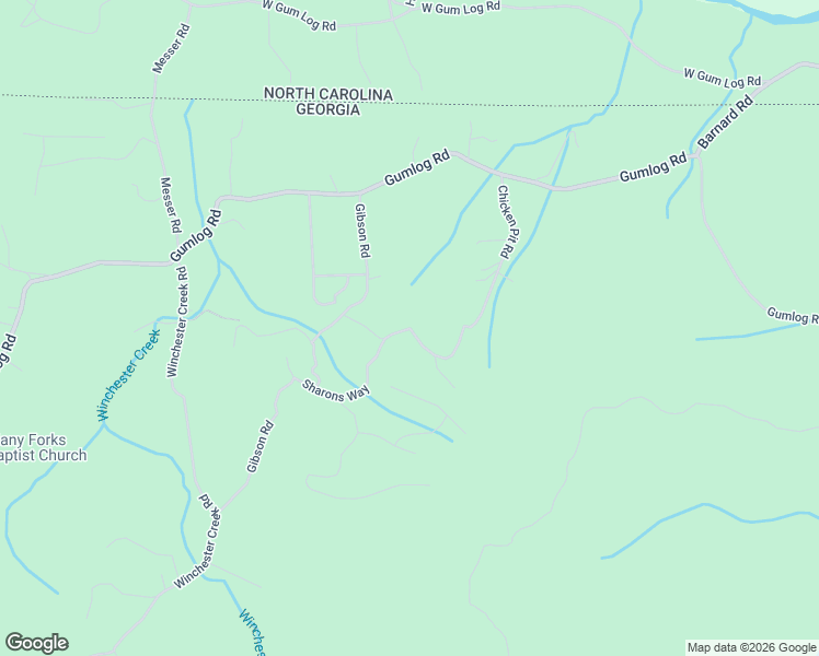 map of restaurants, bars, coffee shops, grocery stores, and more near Chicken Pit Road in Young Harris