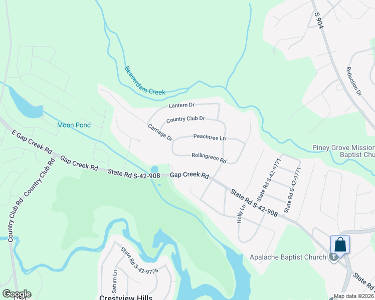map of restaurants, bars, coffee shops, grocery stores, and more near 30 Rollingreen Road in Greer