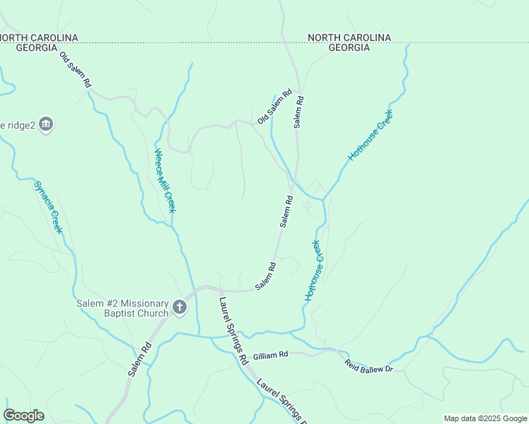 map of restaurants, bars, coffee shops, grocery stores, and more near 3661 Salem Road in Mineral Bluff