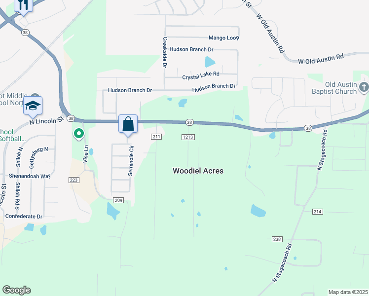 map of restaurants, bars, coffee shops, grocery stores, and more near 126 Henry Lane in Cabot