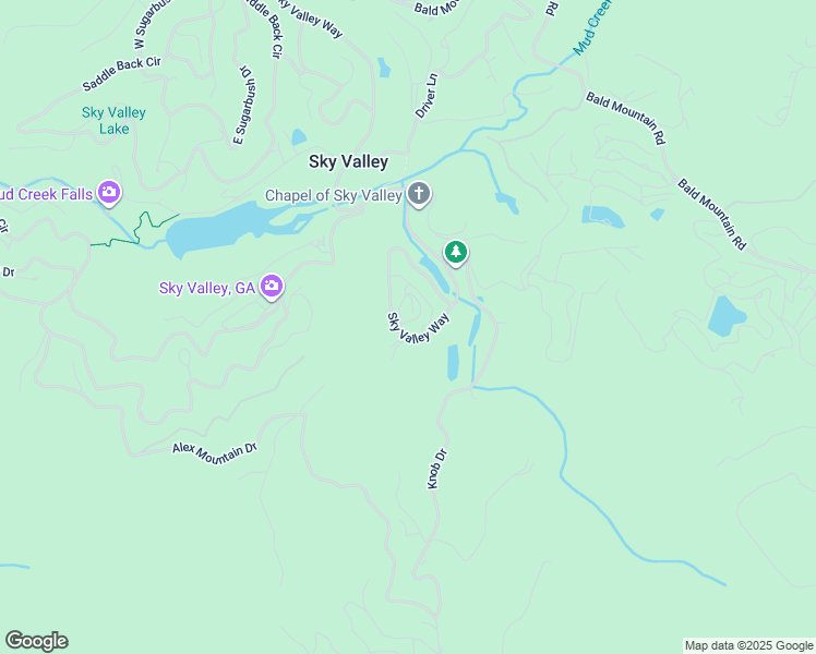 map of restaurants, bars, coffee shops, grocery stores, and more near 30 Spy Glass Circle in Sky Valley