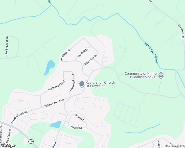 map of restaurants, bars, coffee shops, grocery stores, and more near 569 Shiloh Church Road in Wellford