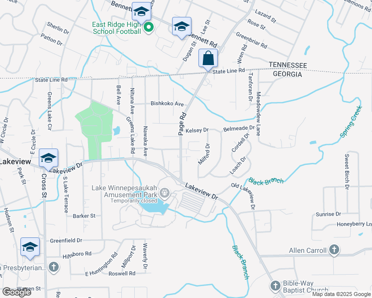 1 Peachgrove Lane, Lakeview GA Walk Score