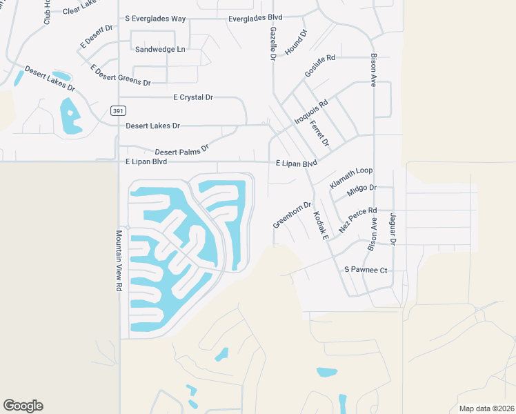 map of restaurants, bars, coffee shops, grocery stores, and more near 6056 Bella Vista Drive in Bullhead City